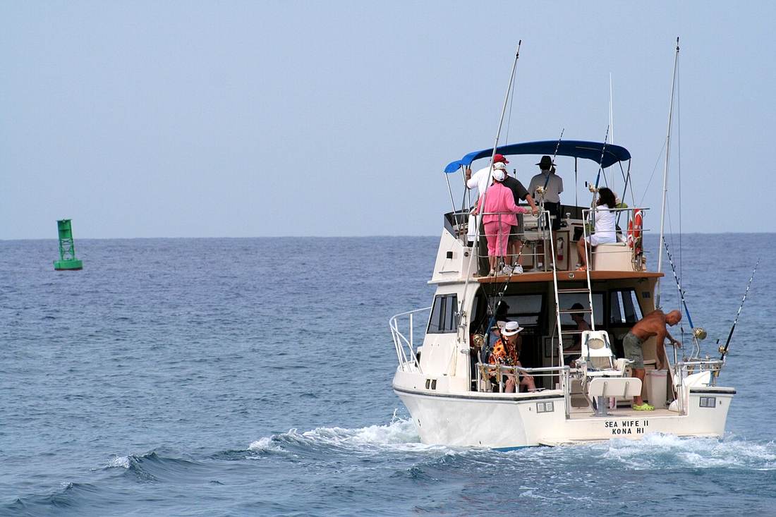 Sportfishing charter boat